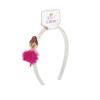 Mud Pie Girls Kids Ballet Acrylic Headband, Dark Pink, One Size Fits Most(Dark Pink)