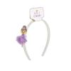 Mud Pie Girls Kids Ballet Acrylic Headband, Dark Pink, One Size Fits Most(Purple)