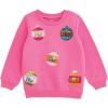 Mud Pie Girls’ Mud Pie Kids Christmas Sequin Ornament Sweatshirt(Pink)