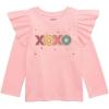 Mud Pie Girls’ Mud Pie Kids Jewel Long Sleeve Shirt(Pink)