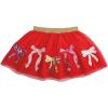 Mud Pie Girls’ Mud Pie Kids Multi Bow Sequin Tutu(Red)