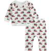 Mud Pie Kids Christmas Christmas Car Print Two Piece Apparel Set