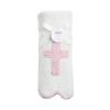 Mud Pie Kids’ Pink Cross Chenille Blanket