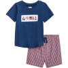 Mud Pie Toddler Boy Navy Patriotic Short Set