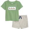 Mud Pie Toddler Boy Smocked Duck Short Set