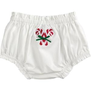 Mud Pie Baby Mud Pie Baby Christmas Diaper Cover(White)