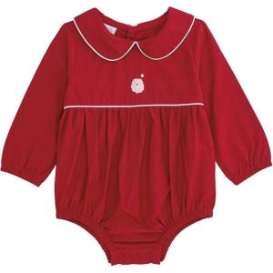 Mud Pie Boys’ Mud Pie Kids Christmas Santa Poplin Bubble(Red)