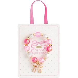 Mud Pie Girls Kids Ballet Bracelet, Light/Pastel Pink, 5 1/2″ Dia