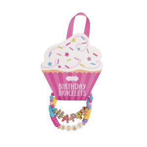 Mud Pie Kids’ Multi Cupcake Birthday Bracelet Set(White)