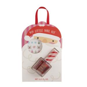 Mud Pie Kids Silver Christmas Nail Polish(Red)