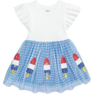 Mud Pie Toddler Girl Sequin Bomb Pop Tutu Dress