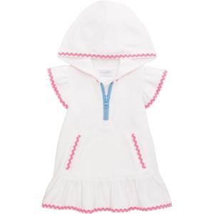 Mud Pie Toddler Girl White RIC Rac Zip Cover Up