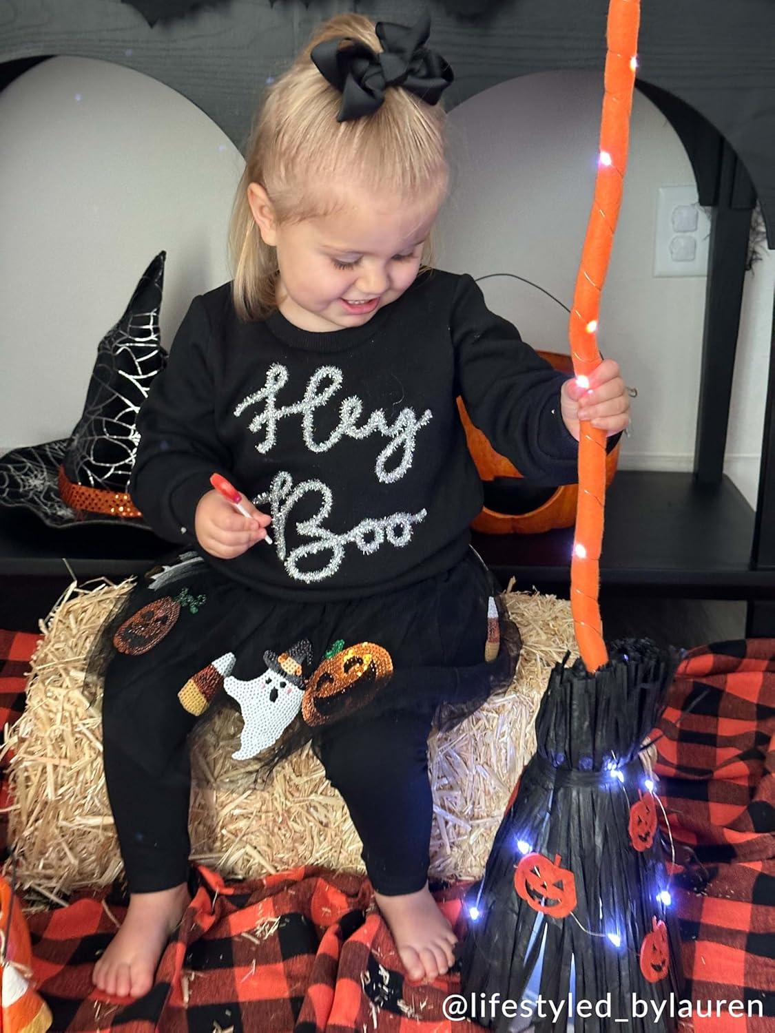 image:imageMud Pie Girls Halloween Tinsel TeesBlack