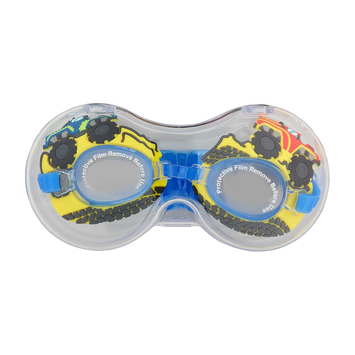 Mud Pie Kids Truck Boy Swim Goggles; Ages 3+ - Mud Pie
