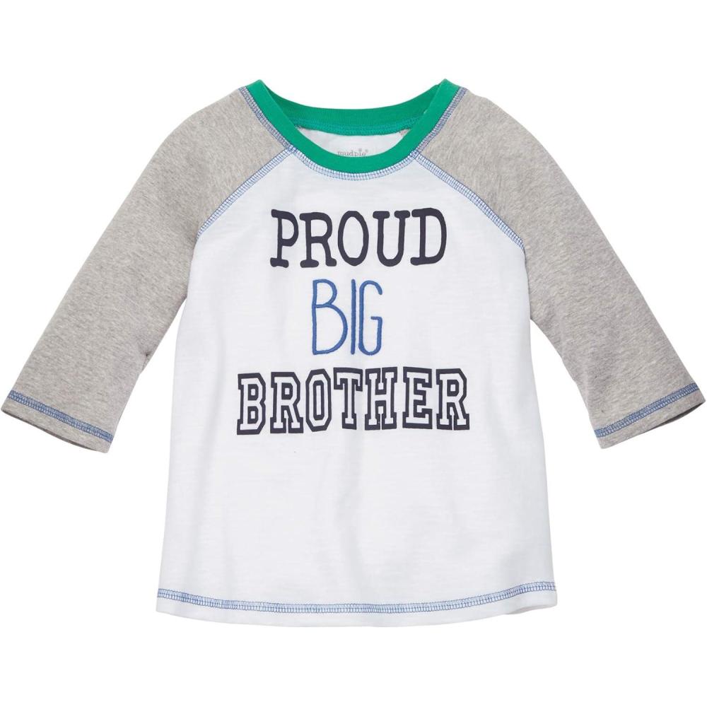 image:imageMud Pie Baby Boys Big Brother TShirt InfantToddler White SM 1218 Months