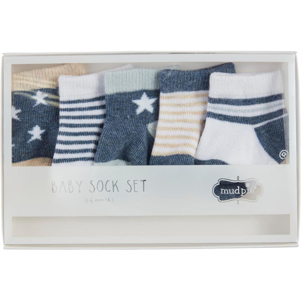 image:imageMud Pie Childrens Navy Star Sock Set 06M