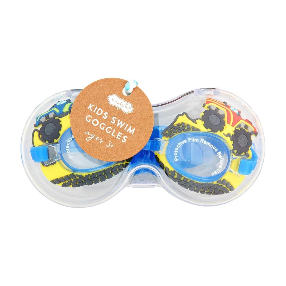 Mud Pie Kids Truck Boy Swim Goggles; Ages 3+ - Mud Pie