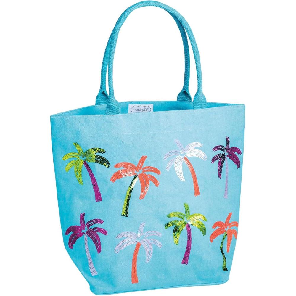 image:imageMud Pie Womens Blue Pool Sparkle Tote
