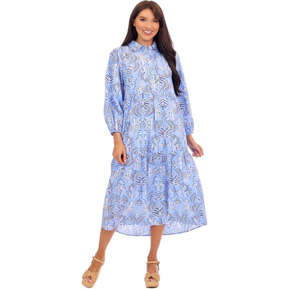 image:imageMud Pie Womens Booker Midi Dress