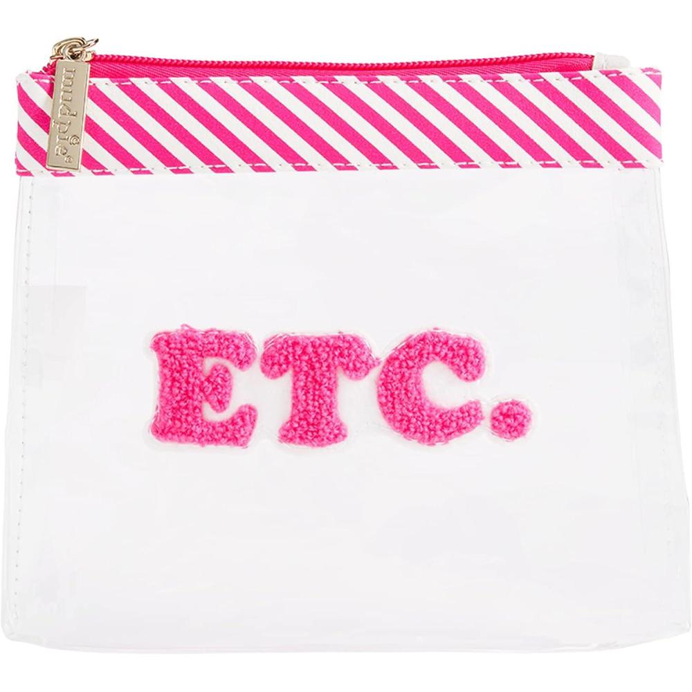 image:imageMud Pie Womens Clear Vinyl Travel Case and Boucle PatchEtc