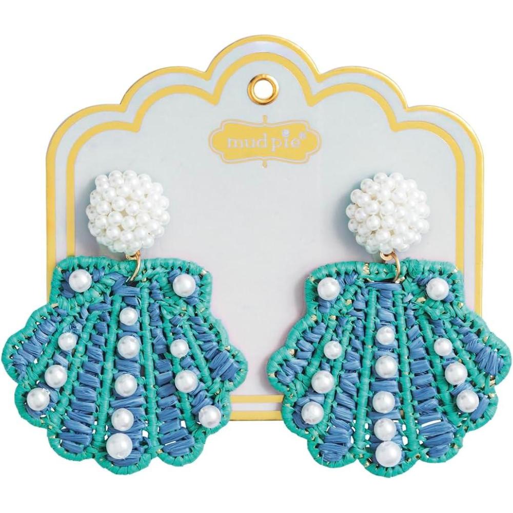 image:imageMud Pie Womens Coastal Beaded EarringBlue
