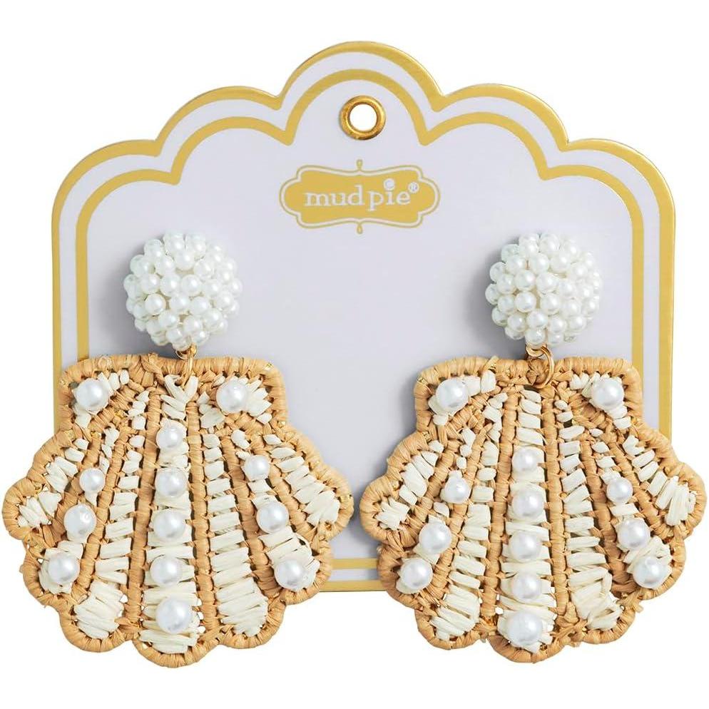 image:imageMud Pie Womens Coastal Beaded EarringNatural