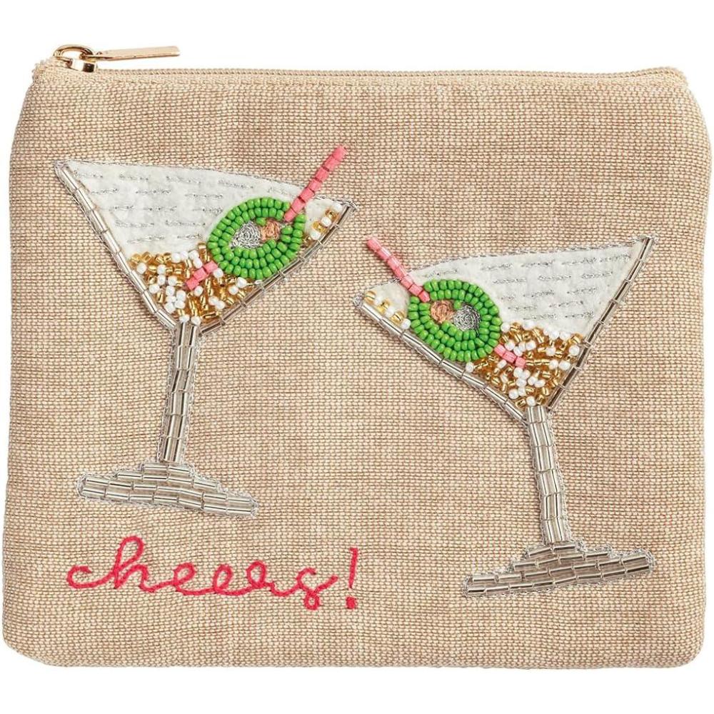 image:imageMud Pie Womens Pink Champagne Beaded CaseBeige