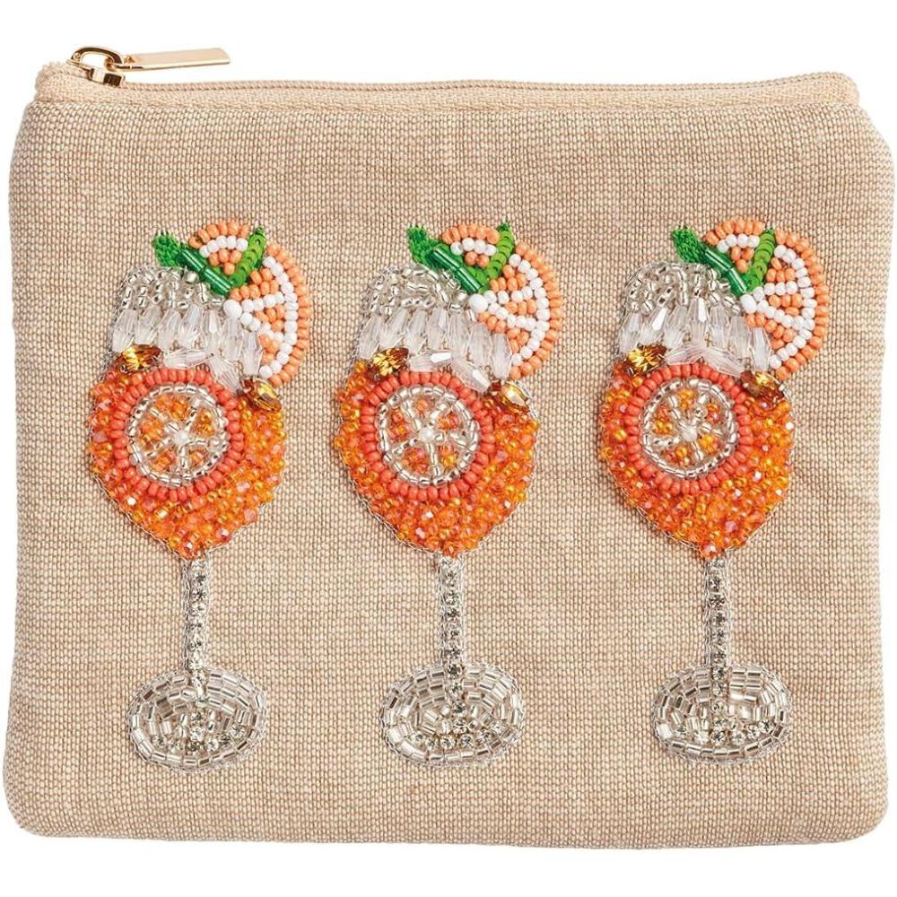 image:imageMud Pie Womens Pink Champagne Beaded CaseOrange