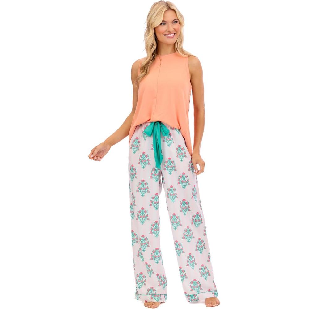 image:imageMud Pie Womens Pink Dahlia Pajama Pants