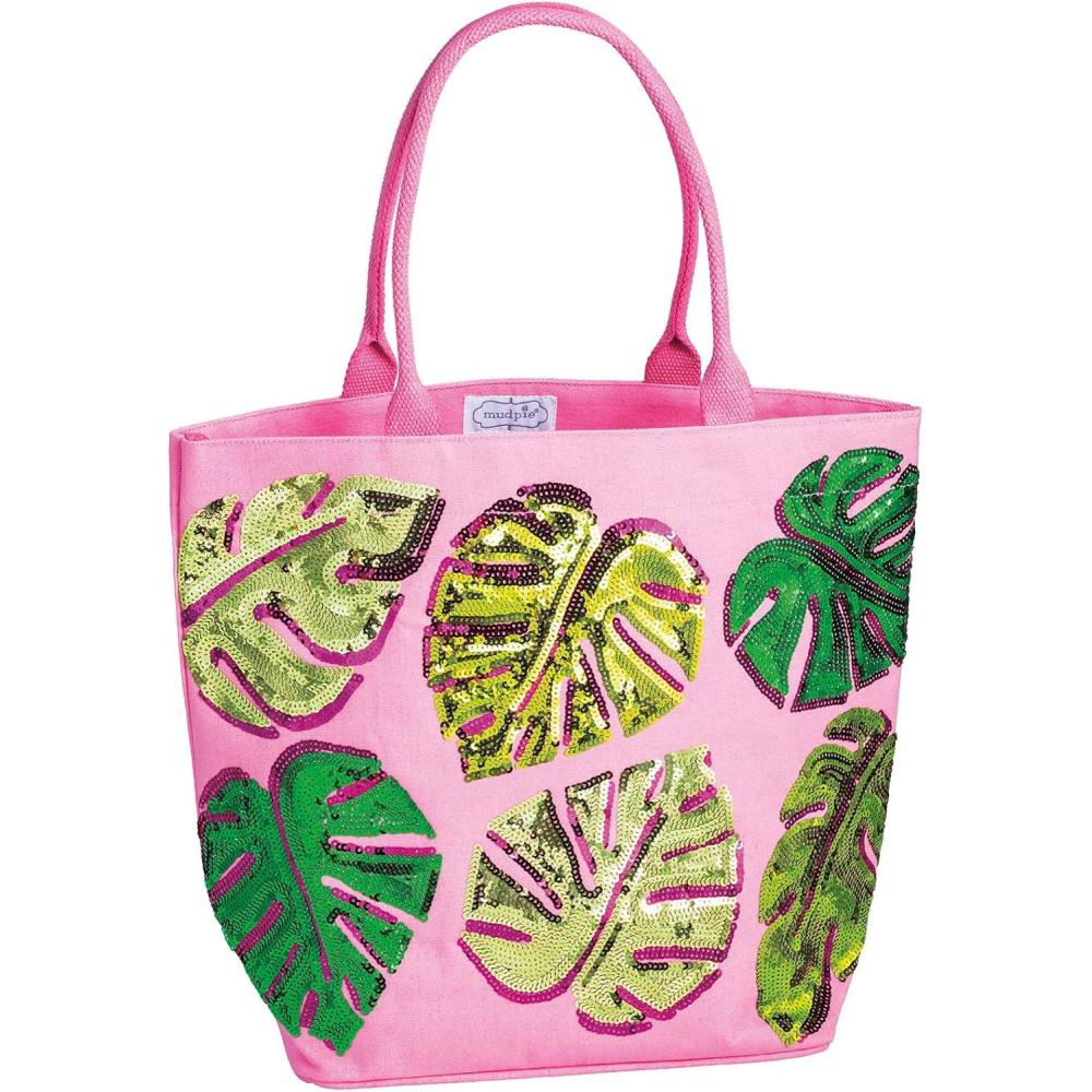 image:imageMud Pie Womens Pink Pool Sparkle Tote