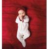 Mud Pie Baby Girls’ Mud Pie Kids Christmas Dot My 1st Christmas Sleeper(White)