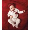 Mud Pie Baby Girls’ Mud Pie Kids Christmas Dot My 1st Christmas Sleeper(White)