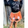 Mud Pie Girls’ Halloween Tinsel Tees(Black)