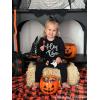 Mud Pie Girls’ Halloween Tinsel Tees(Black)