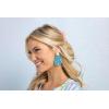 Mud Pie Women’s Coastal Beaded Earring(Blue)