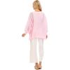 Mud Pie Women’s One Size American Flag Sweater(Pink)