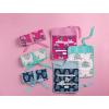 Mud Pie Women’s Pink Block Print Jewelry Roll(Light Pink)