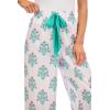 Mud Pie Women’s Pink Dahlia Pajama Pants