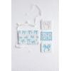 Mud Pie Women’s White Bow Beaded Case(Blue)