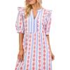 Mud Pie Women’s White Jonah Midi Dress
