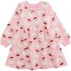 Mud Pie Baby Girls’ Mud Pie Kids Christmas Printed Santa Dress(Pink)