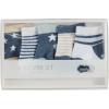 Mud Pie Children’s Navy Star Sock Set; 0-6M