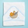 Mud Pie Kids Noahs Ark Hooded Towel; 30″ X 30″