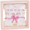 Mud Pie Women’s Bow Beaded Bracelet Set of 3(Pink)