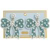 Mud Pie Women’s Bow Beaded Earrings(Blue)