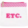 Mud Pie Women’s Clear Vinyl Travel Case and Boucle Patch(Etc.)