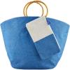 Mud Pie Women’s Mud Pie Women’s Jute Tote & Case Set(Blue)