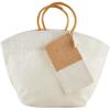 Mud Pie Women’s Mud Pie Women’s Jute Tote & Case Set(Cream)