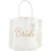 Mud Pie Women’s Mud Pie Women’s Jute Tote & Case Set(White)
