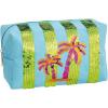 Mud Pie Women’s Peony Pink Block Print Small Case(Blue)